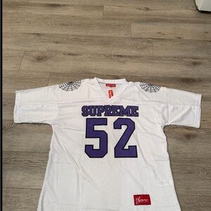 Supreme White Mesh Jersey